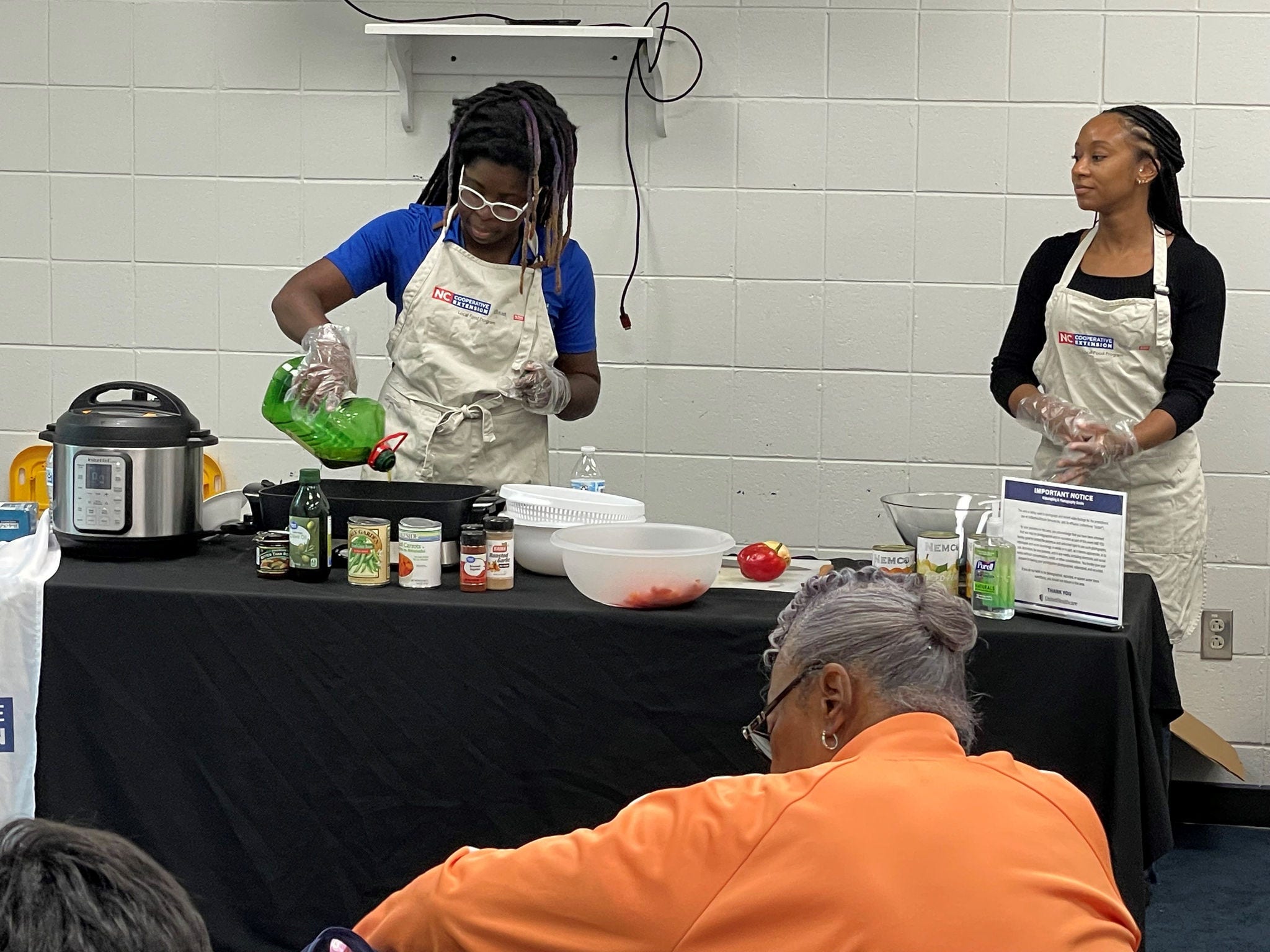 Cooking demonstration
