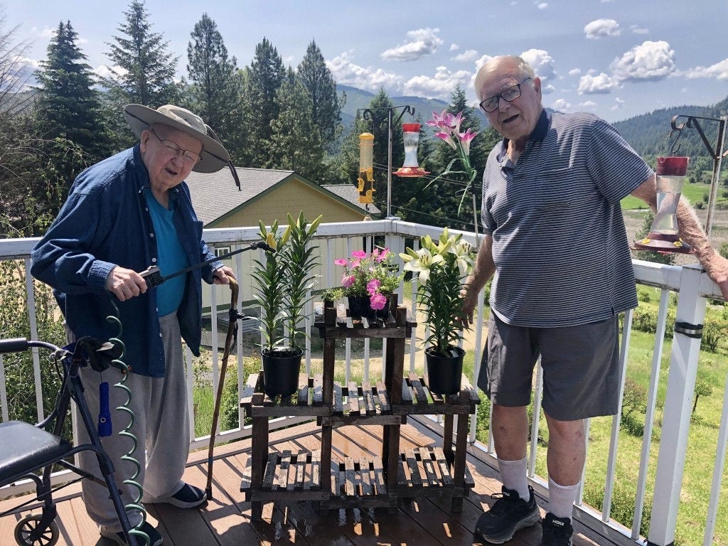 Frank and Pat in St. Marie, Idaho
